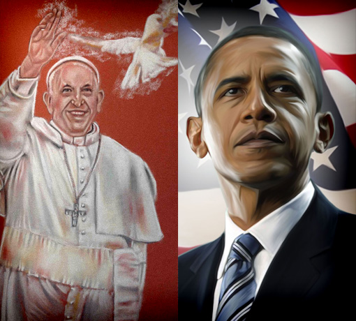 Obama e Papa Francesco a Bologna il 22 Febbraio...1530 Obama e Papa Francesco a Bologna il 22 Febbraio...1530
